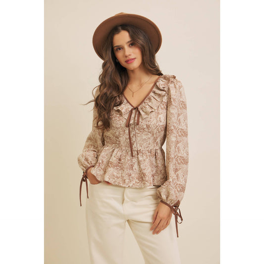 Toile & Truffle Top