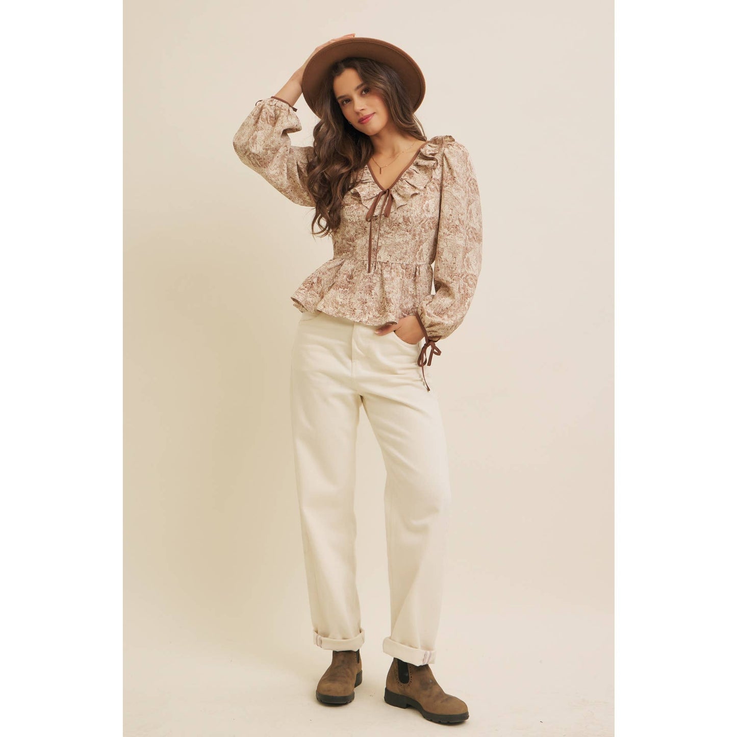 Toile & Truffle Top