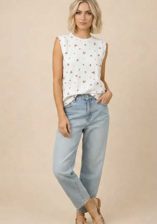 Cherry Pie Sleeveless Tee