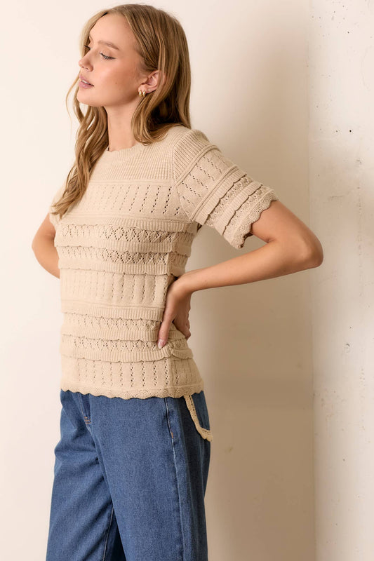 Lacey Knit Top