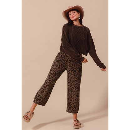 Leopard Barrel Jeans
