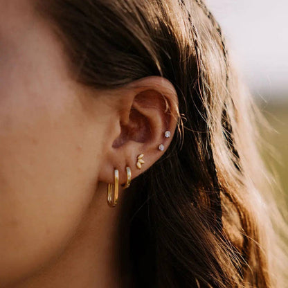 Lotus Flat Back Studs