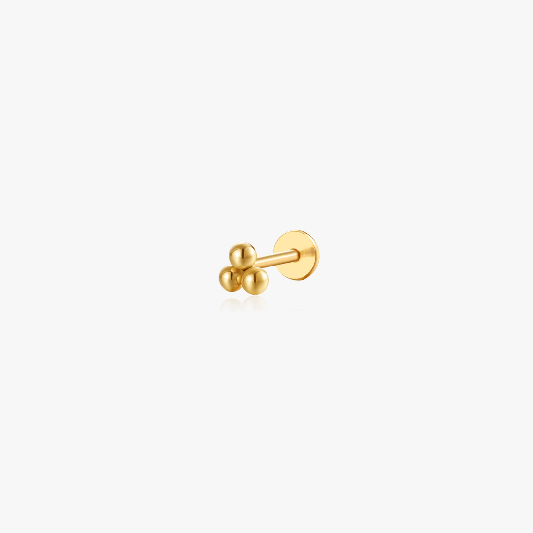 Trio Bead Back Studs