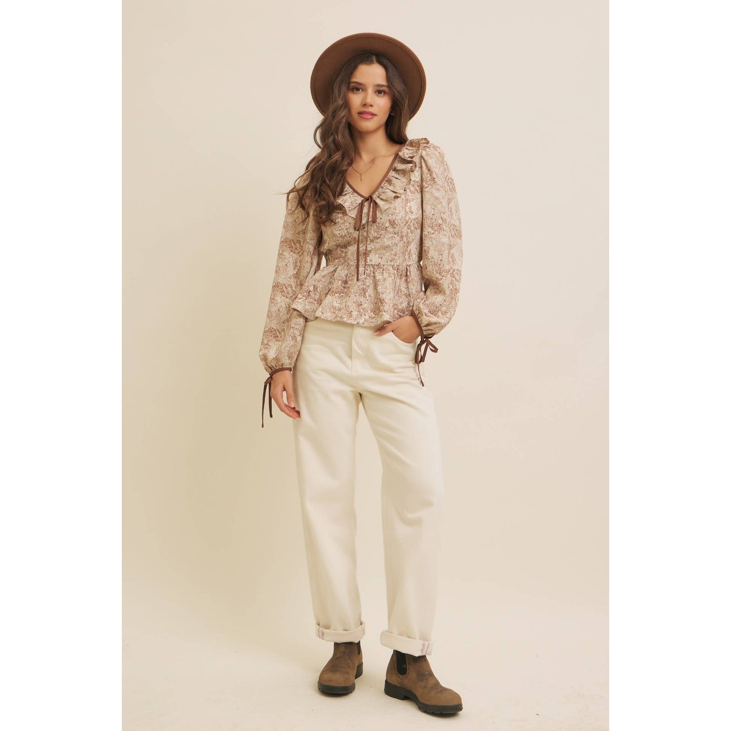 Toile & Truffle Top