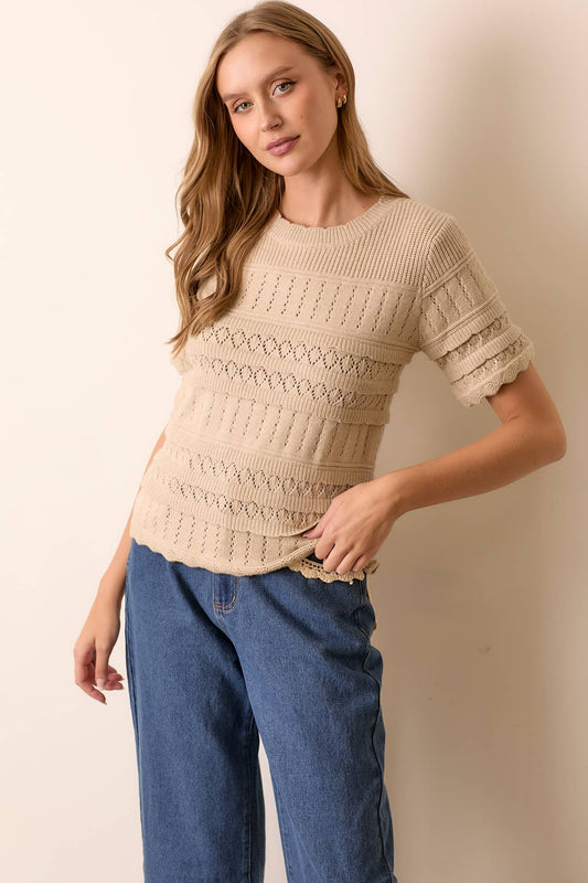 Lacey Knit Top