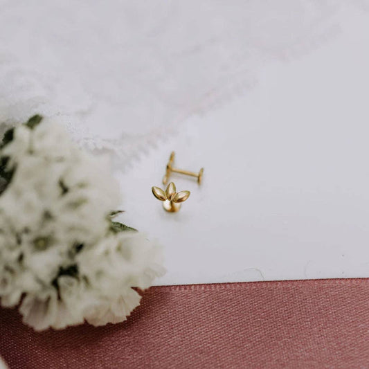 Lotus Flat Back Studs