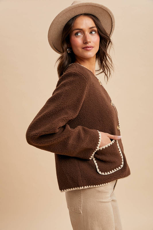 Talia Teddy Cardigan