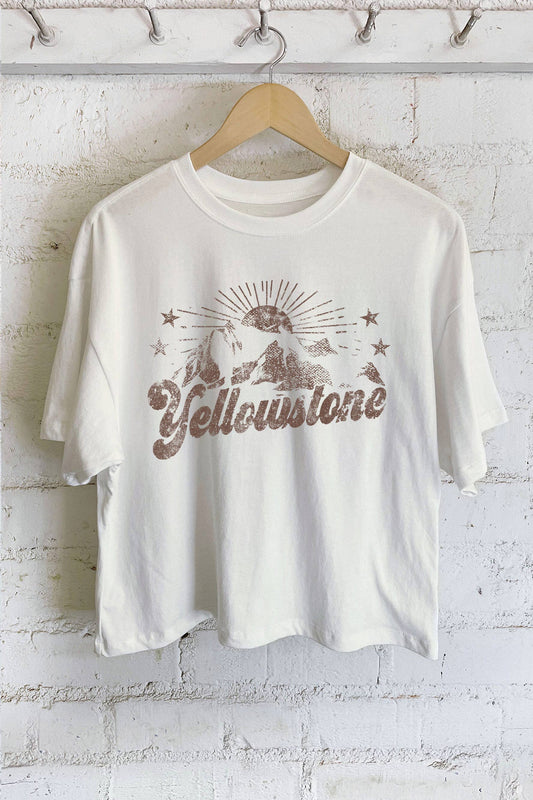 Yellowstone Long Crop Tee