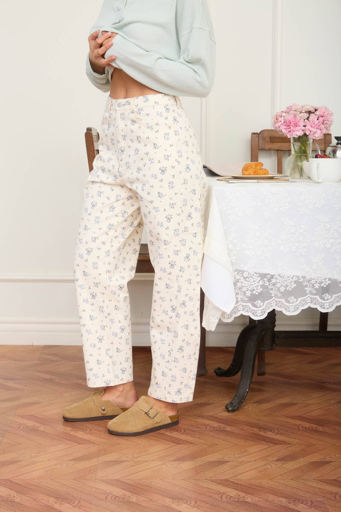 Blue Blossom Jeans