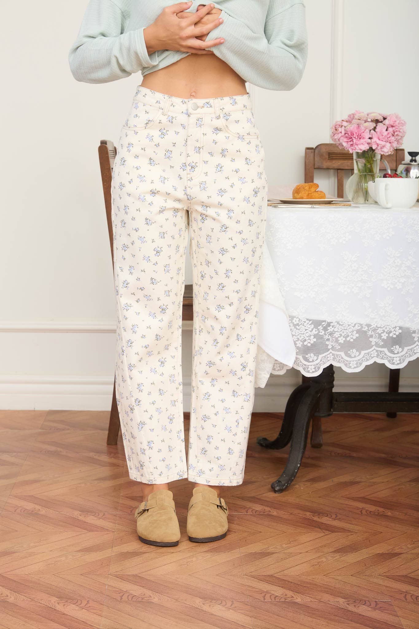 Blue Blossom Jeans