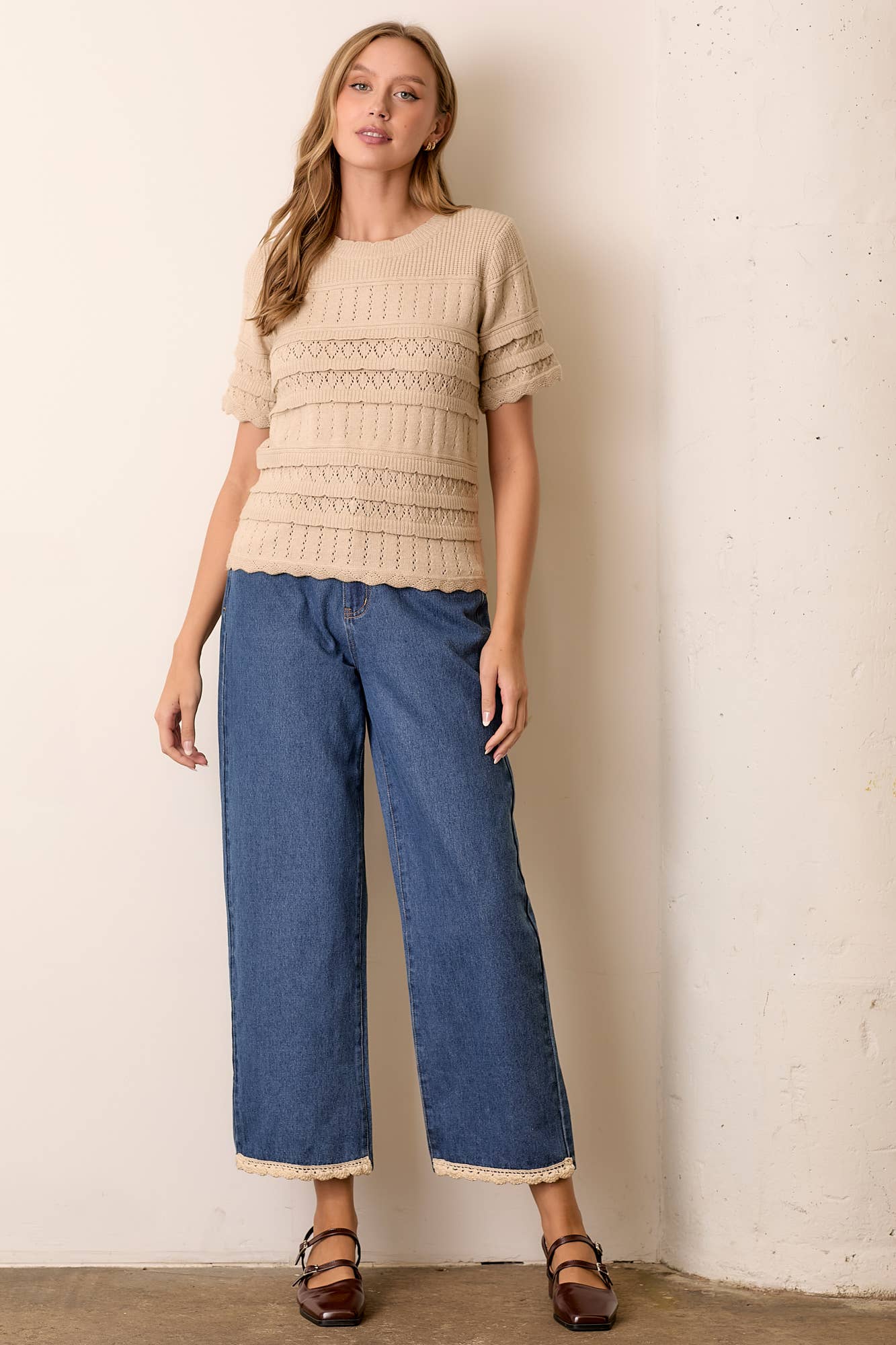 Lacey Knit Top