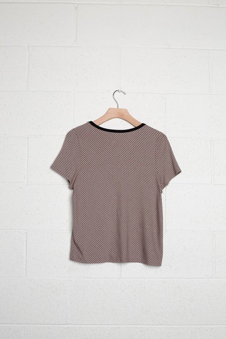 Basic Baddie Striped Tee